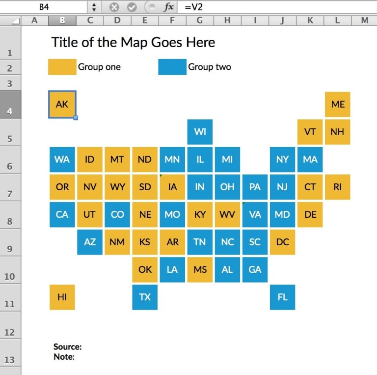 Tile Grid Maps in Excel - Policy Viz